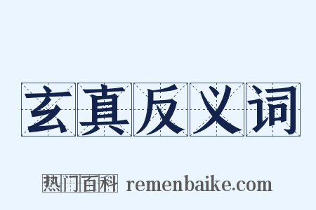 玄真反义词是什么意思的图片
